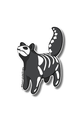 STICKER - SKELLY CAT